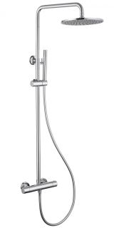 Душевая стойка ABBER Wasser Kreis AF8160 с термостатом хром